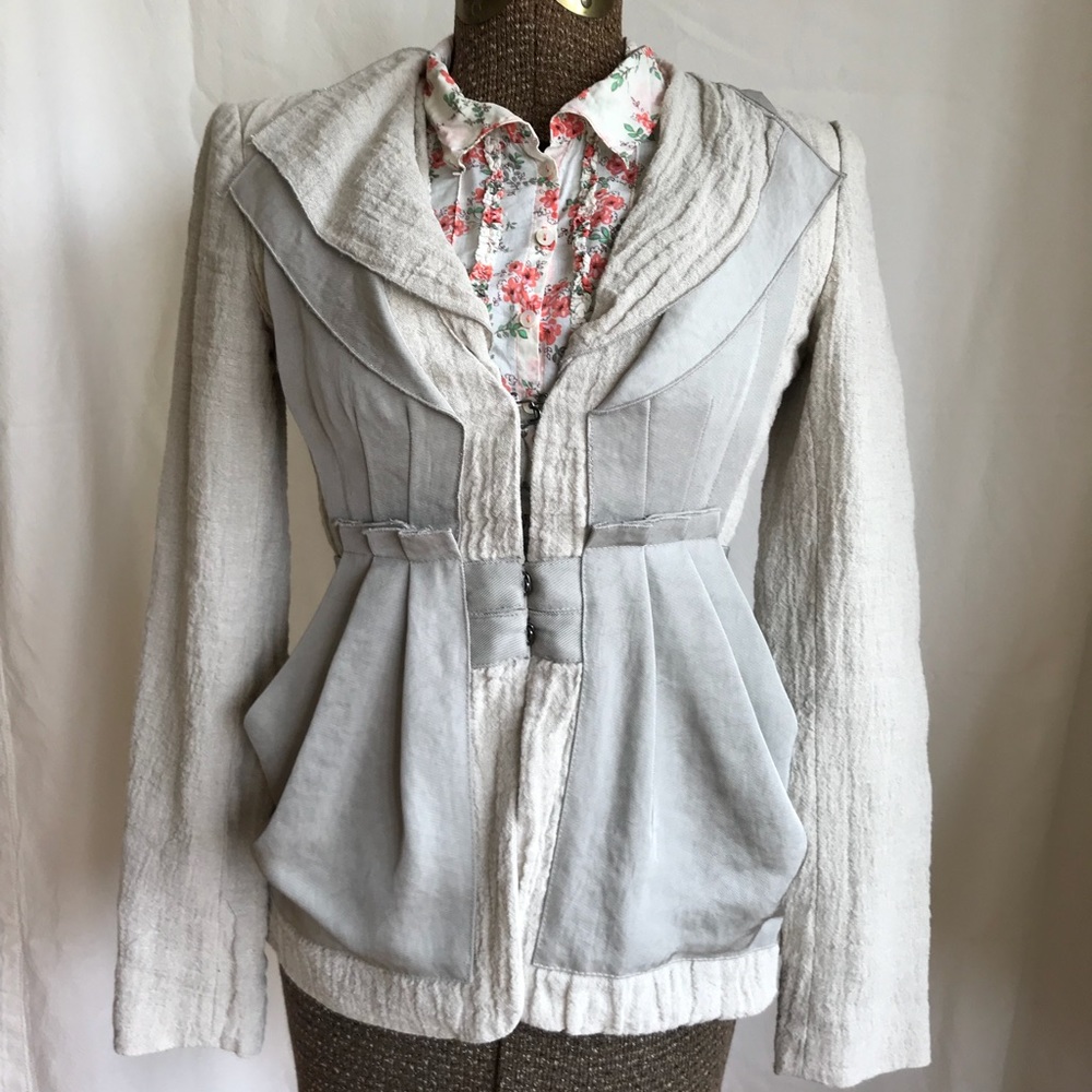 Nanette Lepore Linen Blazer Sz 0